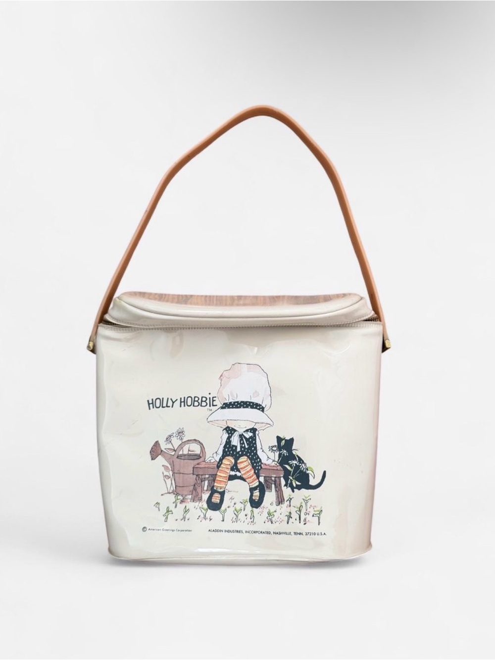 Holly Hobbie Cream Vinyl Shoulder Bag